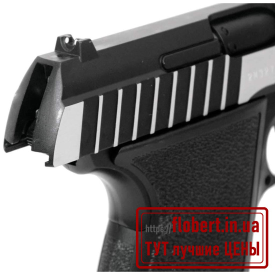 Пневматический пистолет Borner Panther 801 Blowback с лазерным прицелом