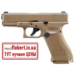 Пневматический пистолет Umarex Glock19X Tan Blowback 5.8367