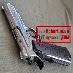 Пистолет Kuzey 911 хромированный с гравировкой
