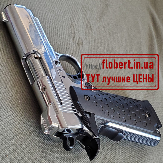 Пистолет Kuzey 911 укороченный хромированный