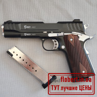 Пистолет Kuzey 911 черный с хромированными элементами