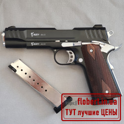 Пистолет Kuzey 911 черный с хромированными элементами