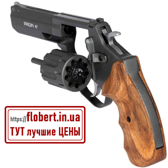 Револьвер ПРОФИ 4" ручка дерево серый графит